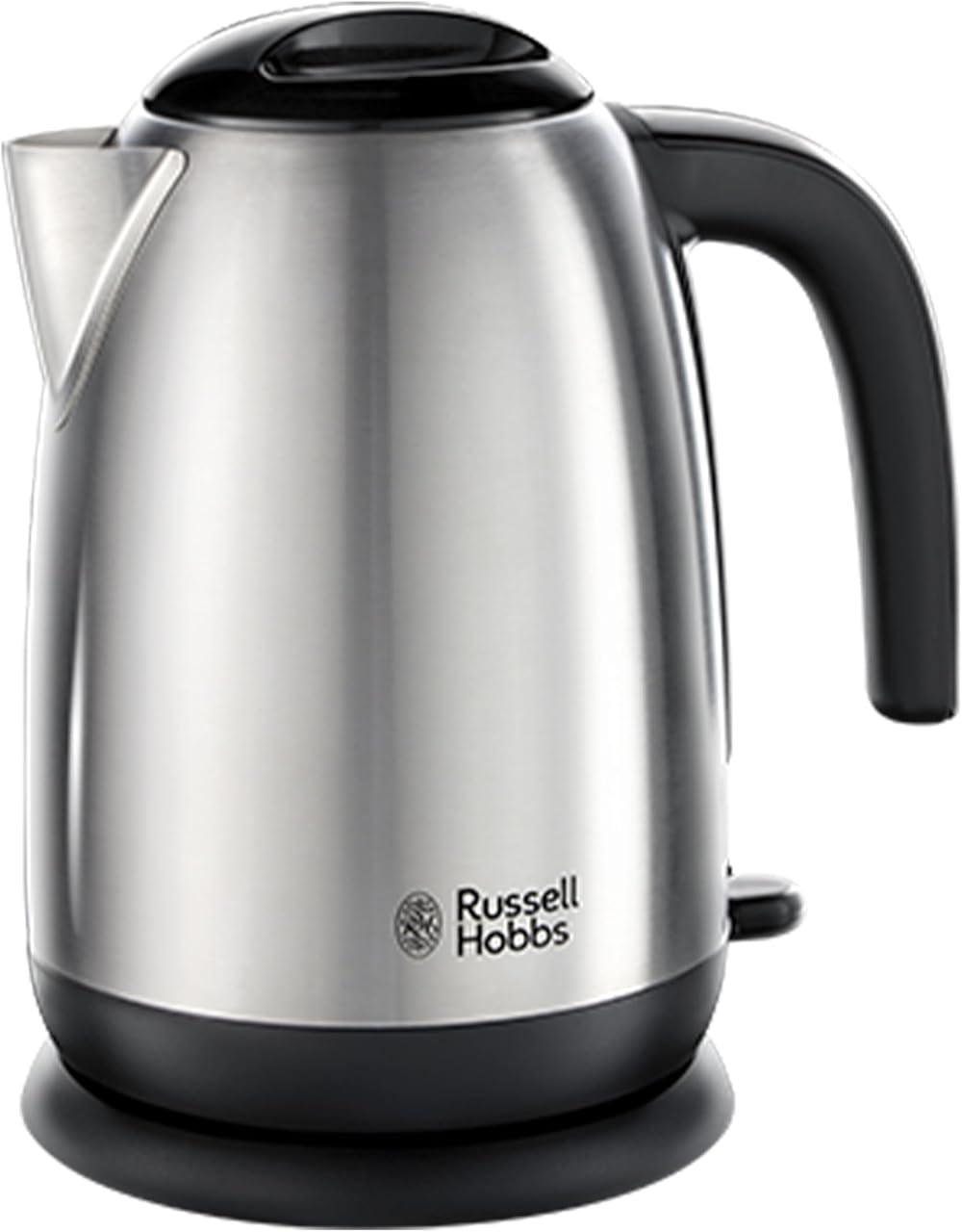 Russell Hobbs Brushed Stainless Steel Electric Kettle 1.7L 3kW Black