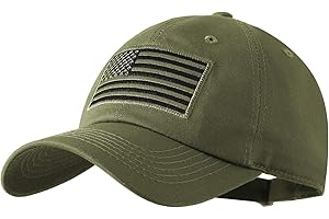 IIN American Flag Baseball Cap for Men Women Low Profile USA Army Tactical Operator Military Plain Dad Hat
