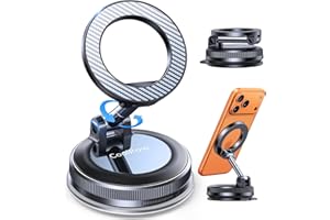 Coolpow for Magsafe Car Mount Vacuum Magnetic Phone Holder for Car【26*N58 Strongest Hold】 Suction Cup Phone Mount for Shower 