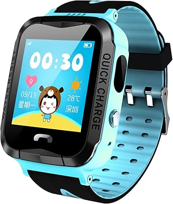 Kids GPS Tracker Smart Watch for Girls Boys Anti-Lost SOS Waterproof Outdoor Remote Wrist Watches with Flashlight