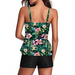 Tankini Swimsuits for Women Tummy Control Blouson