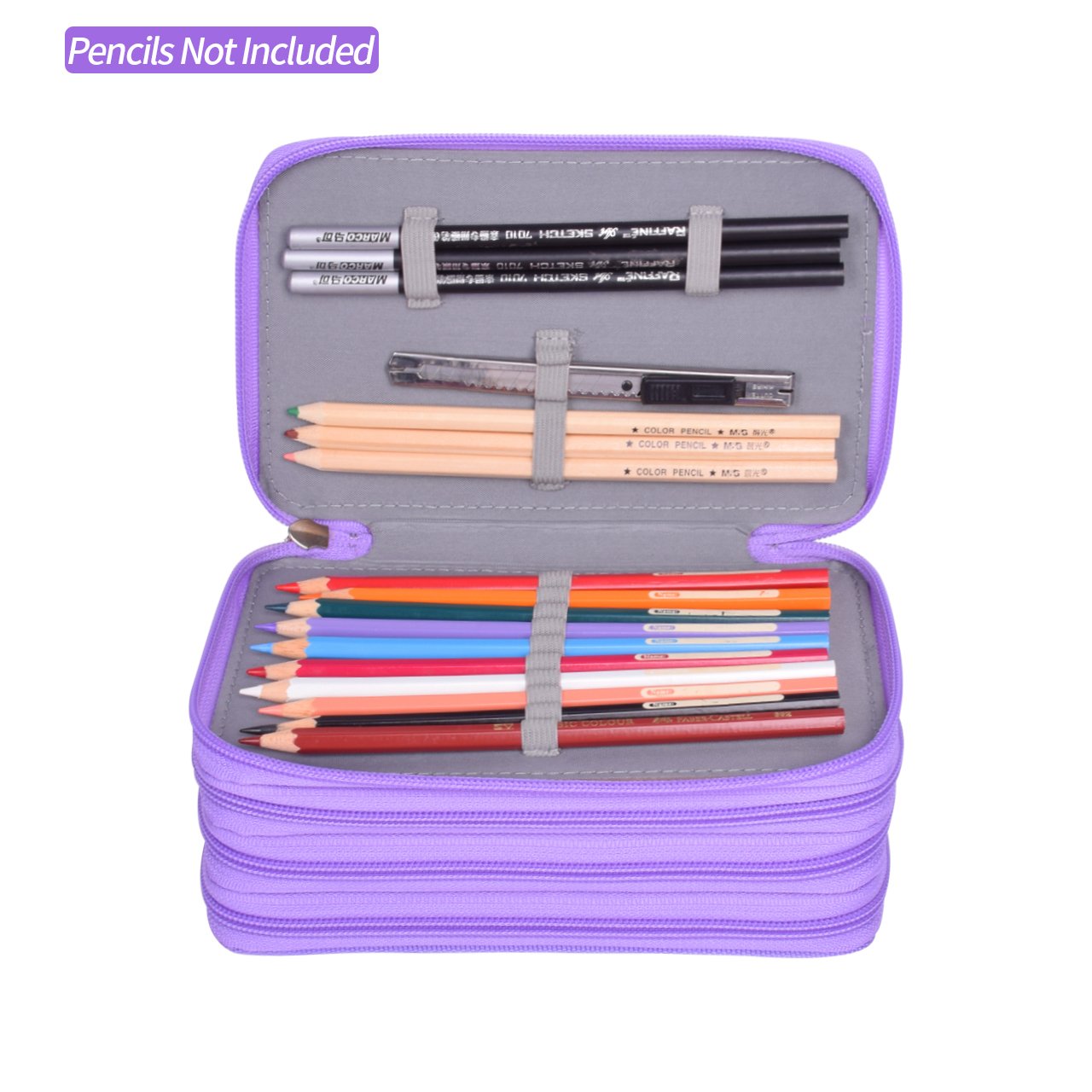 Pencil 72 Slots MultiLayer Pen Bag Large Capacity