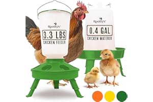 Roosty's - Top Fill 1.5KG Chicken Feeder and 1.5L Waterer - Small Chicken and Duck Supplies