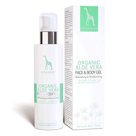 BIO-Aloe Vera Gel mit 95% reinem Aloe Vera Saft – NATURKOSMETIK VEGAN - 200 ml made in Austria by Mother Nature Cosmetics - h