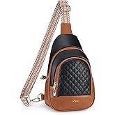 Crossbody Bags for Women Anti Theft Small Sling Handbag with Zipper Lock Vegan Leather RFID Blocking Chest Pure