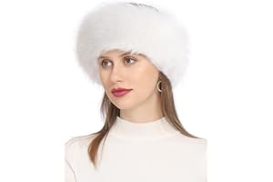 Rulala Fancy Faux Fur Headband for Women Winter Earwarmer Earmuff with Elastic
