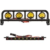 MEUS RACING RC LED Lights Spotlight Roof Light Tail Light Kit for Vanquish H10 Optic Sparco Yokohama RTR 1/10 RC Crawler Upgrades Parts
