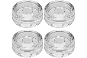 GKYMYZ 4 Pack Glass Fermentation Weights with Easy Grip Handle and Unique Texture Design for Large Wide Mouth Mason Jars (003