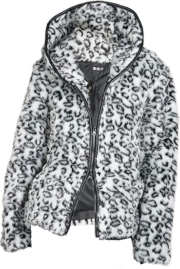 Amazon ファーパーカー メンズ ファーコート 豹柄 オールファー ｗジップ K 01 M グレイ トレーナー パーカー 通販