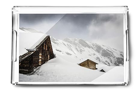 Amazon Com Cabins Buried In Snow Photography A 93840 Acrylic