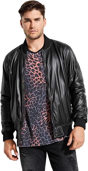 guess reversible bomber jacket