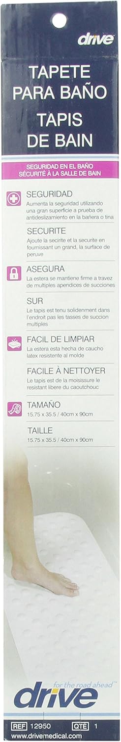 Drive Medical Bathtub Mat, White, Large (12950): Health & Personal Care