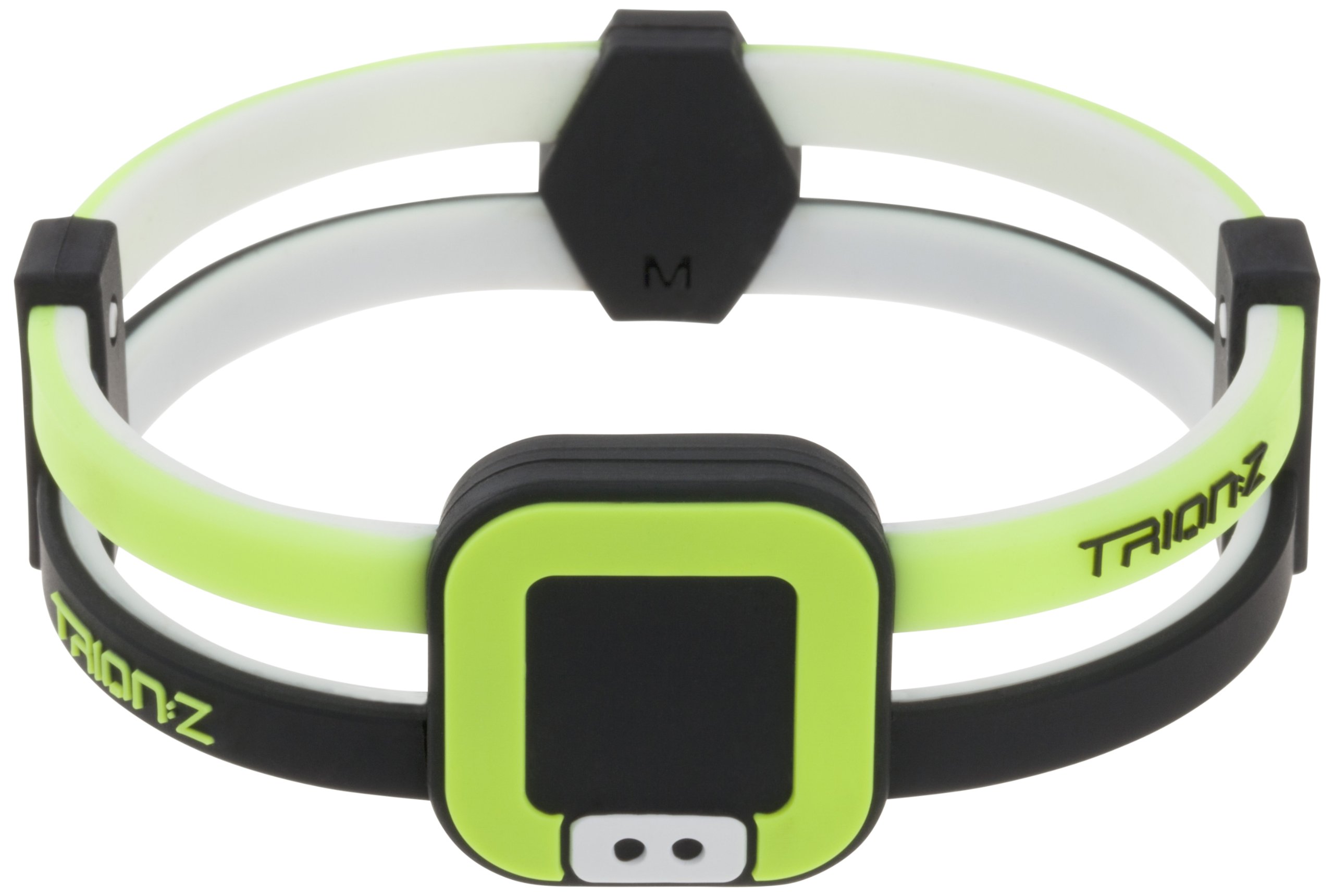 Colantotte Trion:Z Duo-Loop Wristband, Black/Green, Small in