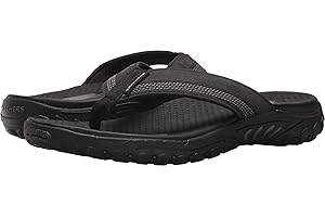 Skechers Mens Relaxed Fit-Reggae-cobano Skechers Men's Relaxed-Fit Reggae Flip-Flop