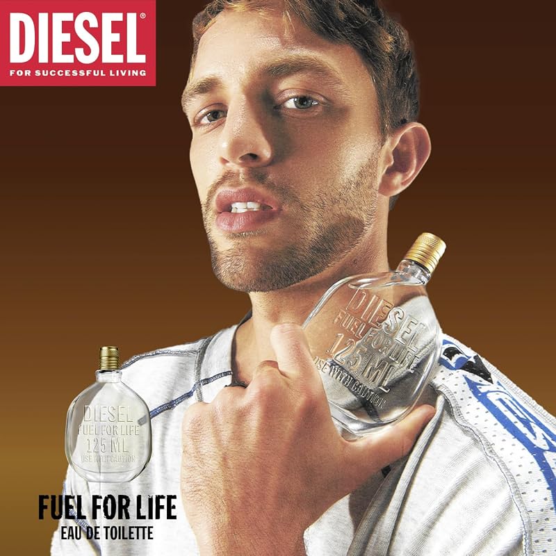 Fuel For Life Parfüm Herren| Eau de Toilette| Männer Parfum| Parfume Men| Herrenparfum| Diesel Parfum Männer| Natural Spray| Frischer und holziger Duft
