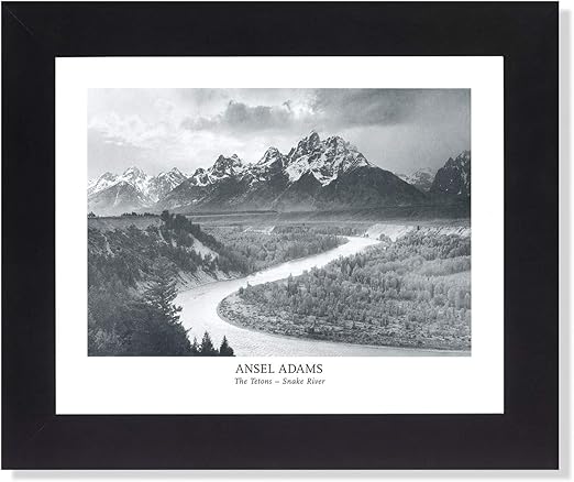 Amazon Com Ansel Adams Snake River B W Photo Wall Picture Framed Art Print Posters Prints