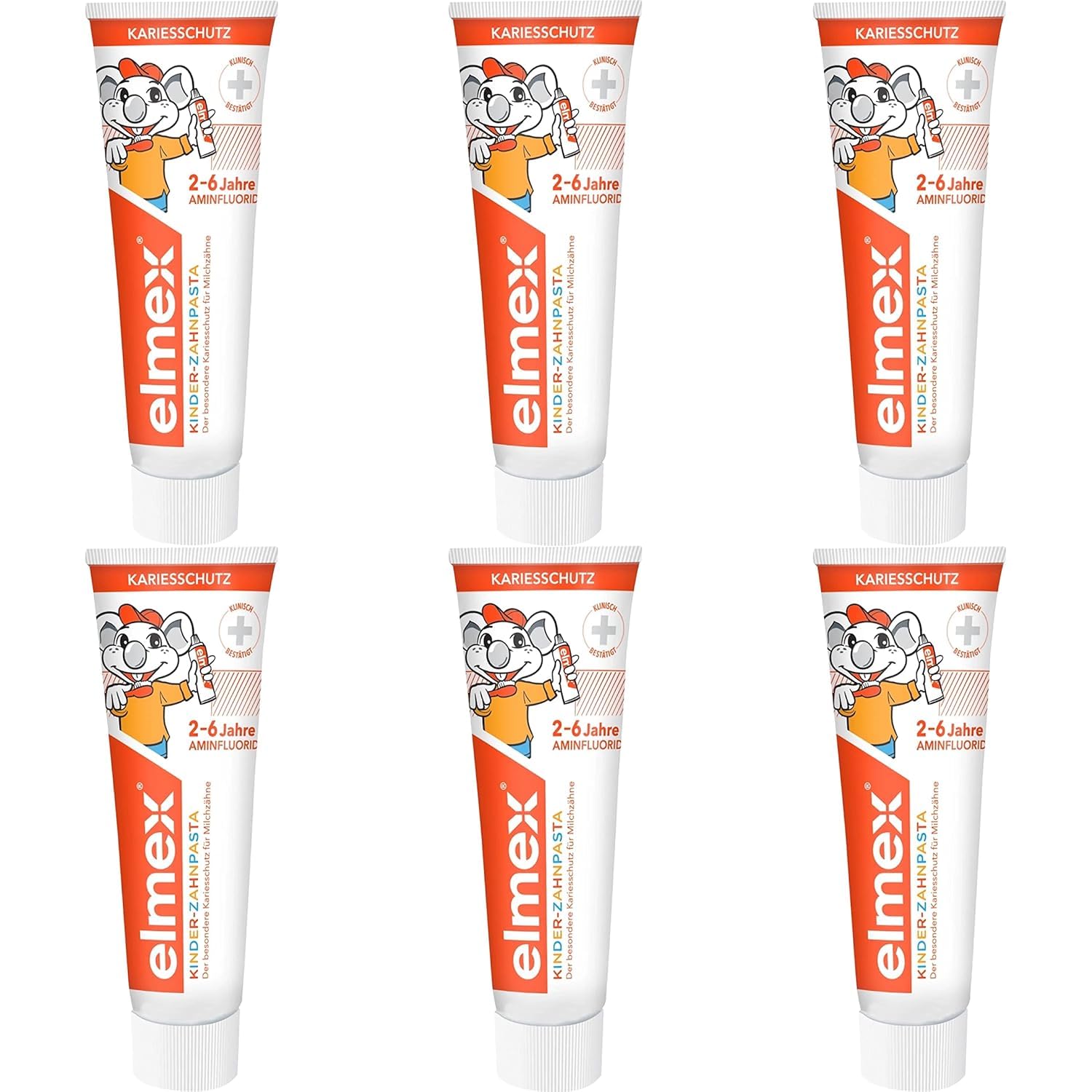 Elmex children's toothpaste, 6-pack (6 x 50ml)