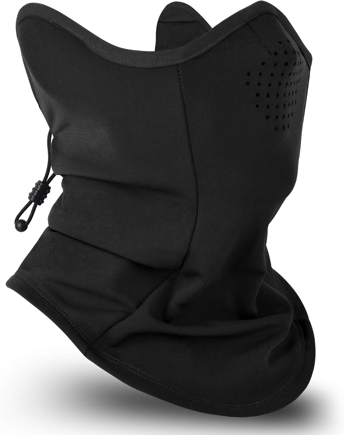 MCTipro Soft Fleece Neck Gaiter Warmer Face Scarf Mask with Drawstring