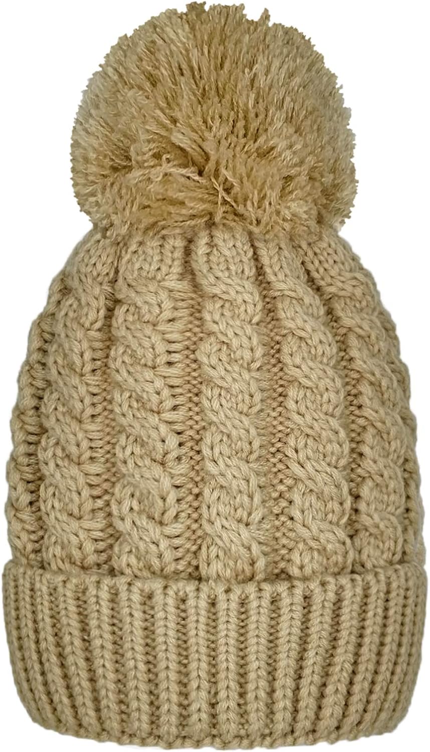 skull cap with ball on top