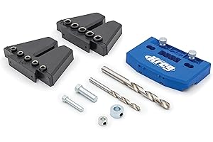Kreg Dowel Jig Kit - Doweling Guide Kit with Removable Drill Guides - No-Measure Doweling Jig for Benchtop and Workshop Projects - Cabinet Joint Alignment Tool - KHJD345