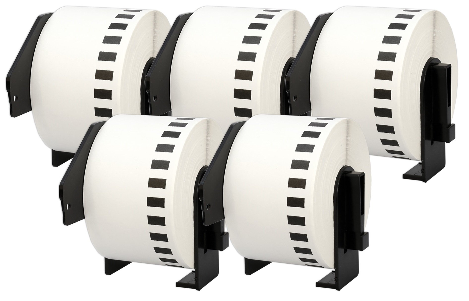 5 Compatible Rolls DK22223 DK-22223 50mm x 30.48m Continuous Address Labels for P-Touch QL-500 QL-550 QL-560 QL-570 QL-700 QL-720NW QL-800 QL-810W QL-820NWB QL-1050 QL-1060N QL-1100 QL-1110NWB