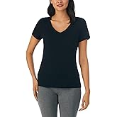 Nautica Womens Sleep Shirt - Lightweight, Breathable Pajama Top - Cotton Knit Jersey V-Neck Sleepwear and Loungewear