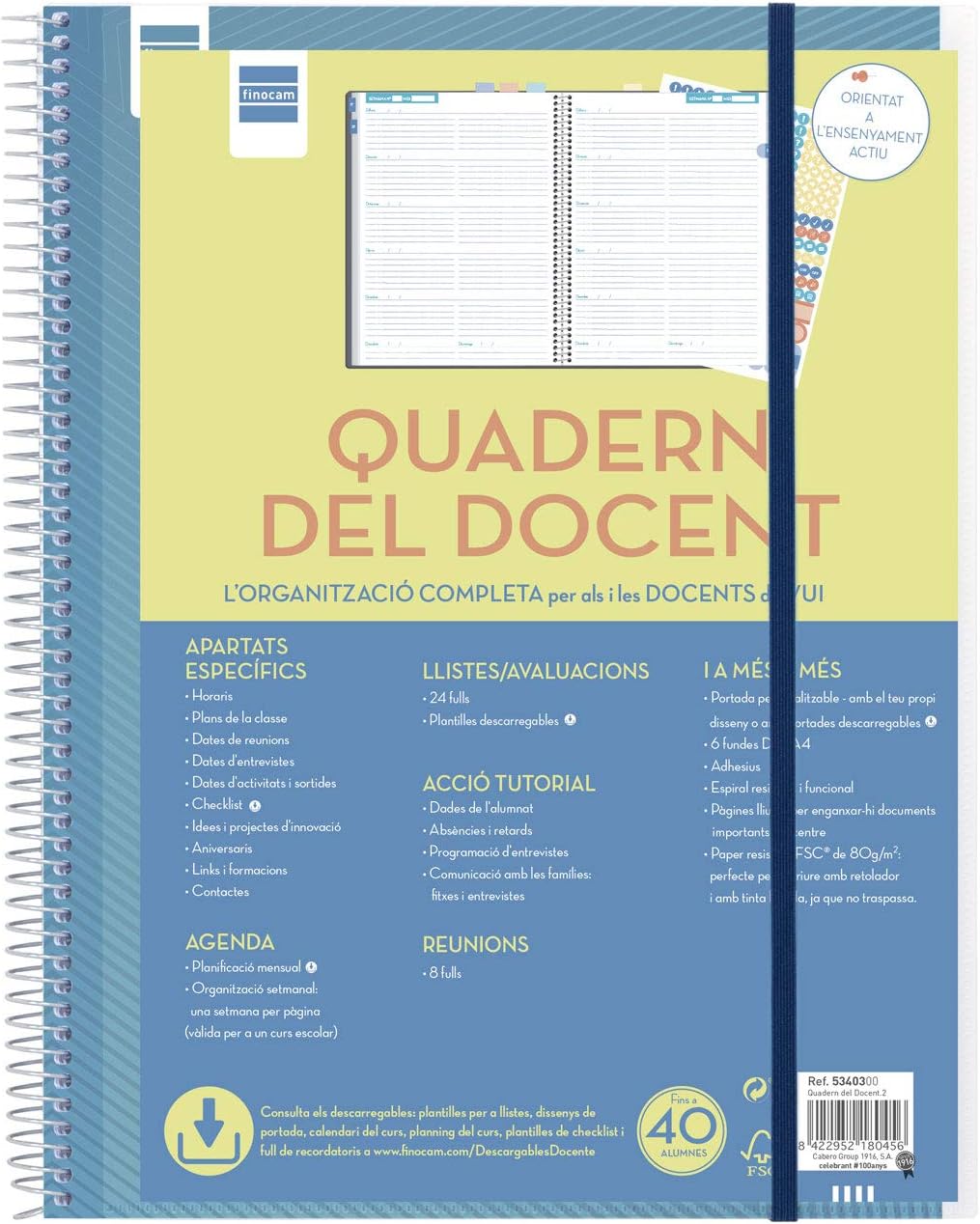 Finocam - Teacher's Notebook, Catalan, Grande