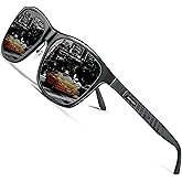 ROCKNIGHT HD Polarized Driving Sunglasses UV400 Protection Lightweight Al-Mg Metal Frame Outdoor Casual 60mm