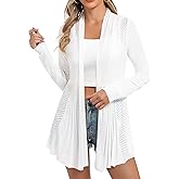 iClosam Women Open Front Cardigans Casual Long Sleeve Lightweight Knit Cardigan Sweater