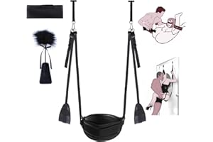 Sex Swing BDSM Bondage Restraints, STELLARWHISPER Couples Sex Toys Adult Sex Swings,360 Degree Spinning Indoor Ceiling Sling,