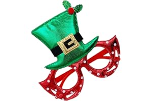 Fun Christmas Glasses,Photo Booth Props Decoration Accessories | Holiday Party Glasses Frames,for Holiday Favors Masquerade