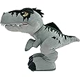 Mattel Jurassic World Dominion Chompin’ Action Giganotosaurus Plush Dinosaur Figure, Soft Doll with Roar Sound and Chomp Motion, Toy Gift