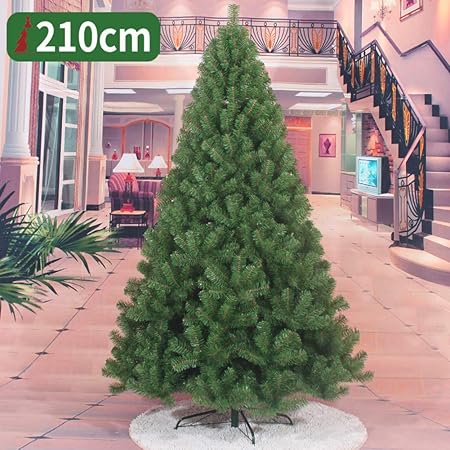 Amazon グリーン 環境に優しい クリスマスツリー ヒンジ クリスマス ツリー 容易な組み立て の鉄製土台 クリスマス パイン ツリー D 2 1m 6 9 Ft クリスマスツリー おもちゃ
