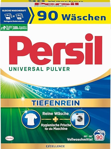 PERSIL UNIVERSAL DETERGENT POWDER (90 LOADS | 11.9 LBS | 5.4 KG) – ALL-IN-ONE SOLUTION FOR DEEP CLEAN LAUNDRY AND FRESHNESS FOR THE MACHINE