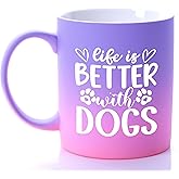 G MUGS Ceramic Coffee Mug for Women, Gift for Dog Mom Puppy Lover