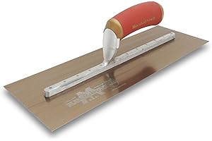 MARSHALLTOWN DuraFlex Finishing Trowel, 13 x 5 Inch, 9 3/4 Inch Mounting, DuraSoft Handle, Made in the USA, Plaster and Drywall Finishing Tools, 4681DFDL