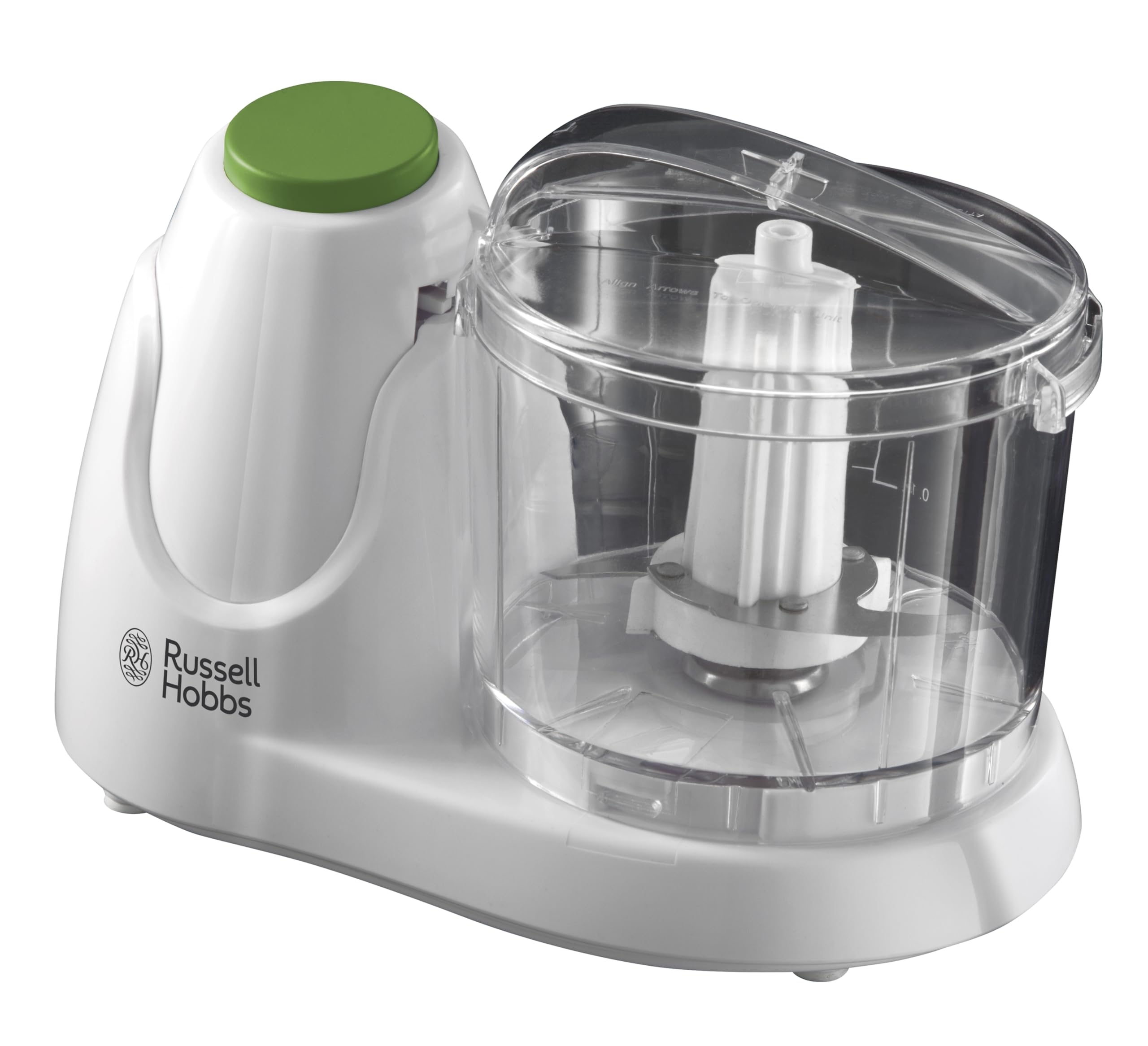 Russell Hobbs Food Collection Electric Mini Chopper, Dices & Purees Fruit & Vegetables - recipes included, 500ml, Removable dishwasher-safe bowl, lid & blade, Simple one-button operation, 75W, 22220