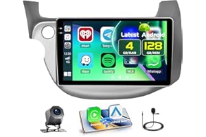 Fuluku 4+128GB Android 15 Car Stereo for Honda Fit 2008-2013 Wireless Carplay Android Auto, 10.1 Inch Incell Touch Screen Car