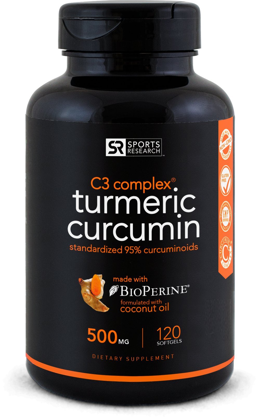 Turmeric Curcumin C3 Complex Healthy Aging Vision Joint by Sports
