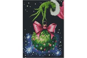 TCDZMYGS Christmas Stamped Cross Stitch Kits for Beginners Adults,Patterns Dimensions Needlepoint Art Crafts,Counted Cross Stitch Kits Embroidery Kits for Beginners Adults for Home Decor 11.8x15.8 inch