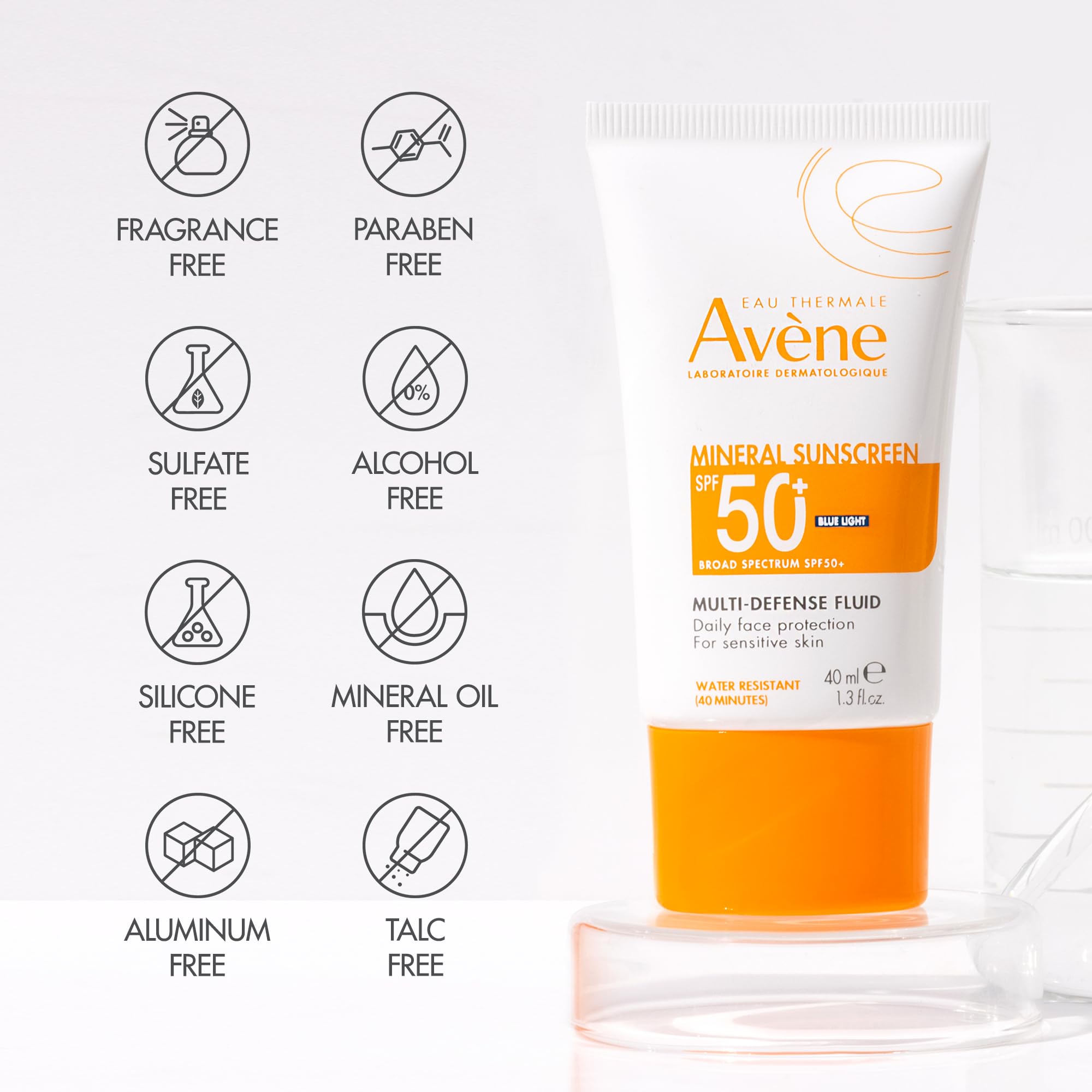 Avène Mineral Sunscreen Multi-Defense Fluid SPF 50
