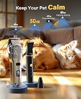 oneisall Dog Clippers 3 in 1 Grooming Kit, IPX7 Waterproof, Low Noise view 5