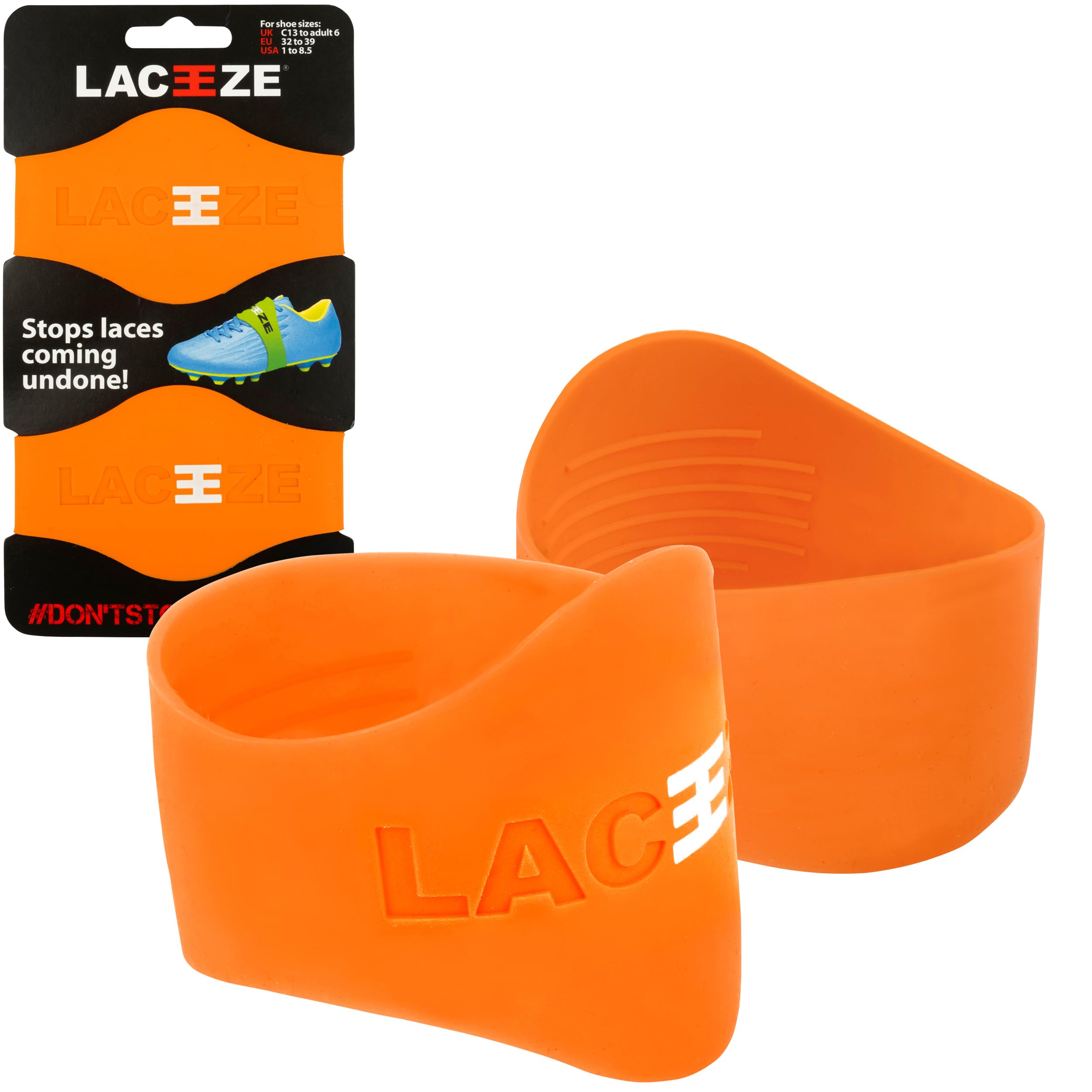 Photo 1 of ****STOCK PHOTO SIMILAR TO ITEM
Laeeze Band Original Zest - shoe lace cover keeps laces tied! Blue