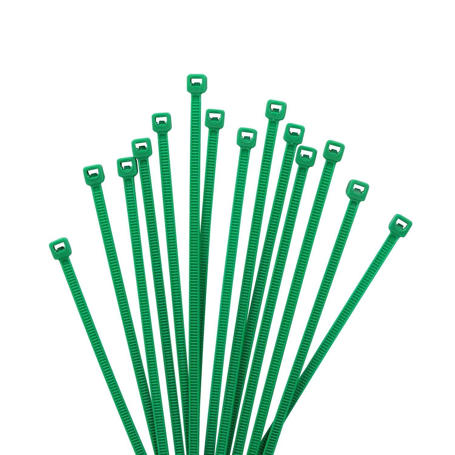 XINGO 1000 PCS Cable Zip Ties, 18lb Strength, Small Tie Wraps Self-Locking Nylon Zip Ties for Indoor and Outdoor Use (150mm x 2.5mm, Green) — image 1