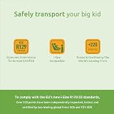 Littlesgo iFix Booster Seat ISOFIX Car Seat 125-150cm Green-Gray view 2