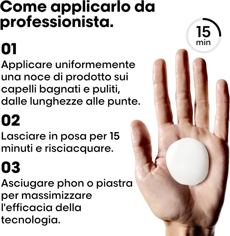 L'Oréal Professionnel, Trattamento Anticrespo e Disciplinante, Per Tutti i Tipi di Capelli, Capelli Più Morbidi e Luminosi, Keratin Alpha Sleek Smooth Transformer, Keratin Alpha Sleek, 200 ml