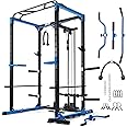 RitFit All-in-One Squat Rack for Home Gym, PPC02C Multi-Function 1000 LBS Capacity Power Cage with LAT Pulldown, Pulley System, Dip Bar, Landmine & More Power Rack Attachments, Package