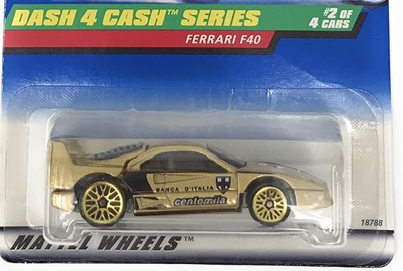 hot wheels ferrari f40 gold