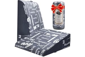 MYLIFESION Wedge Pillow for Sleeping 7.5" Bed Pillow for Acid Reflux, GERD, Back and Neck Support, Soft Memory Foam Top for Post Surgery with Removable Cover