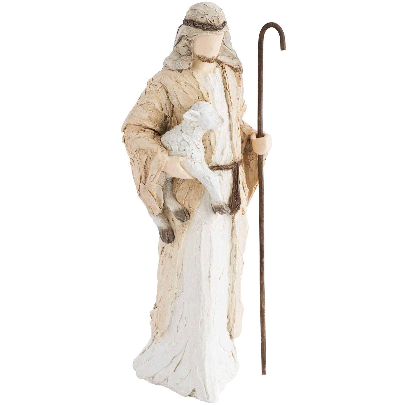 More Than Words Multicolored Christmas Nativity Shepherd Figurine